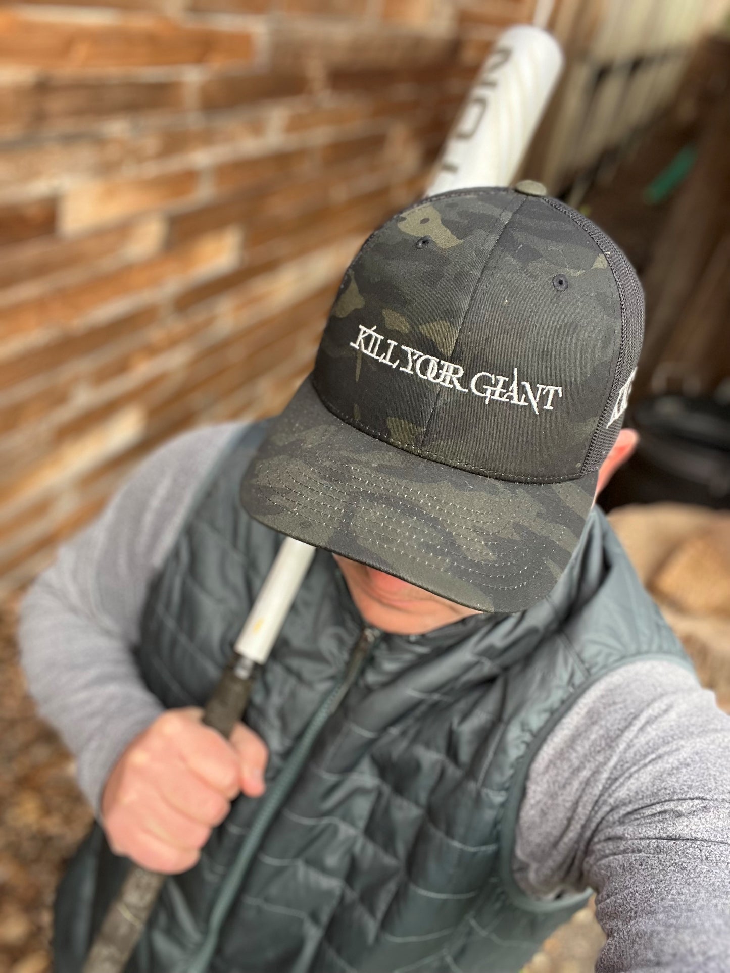 Kill Your Giant™ Black Camo Snapback Hat