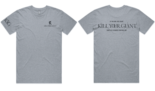 Kill Your Giant™  DAVID - GREY HEATHER PREMIUM TEE